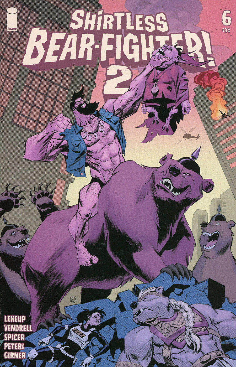 Shirtless Bear-Fighter 2 #6 Cover B Variant Stephen Green Cover