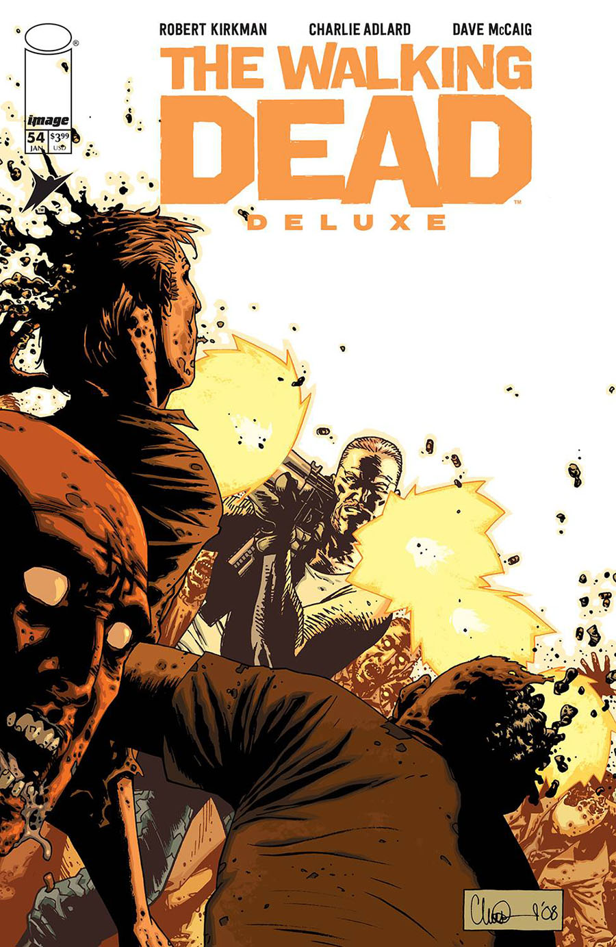 Walking Dead Deluxe #54 Cover B Variant Charlie Adlard & Dave McCaig Cover