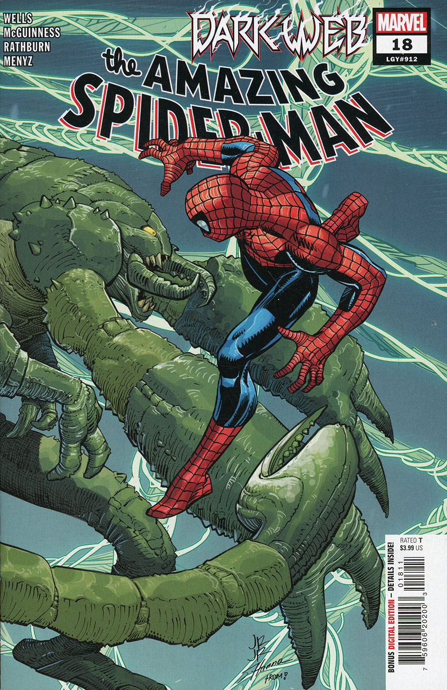 Amazing Spider-Man Vol 6 #18 Cover A Regular John Romita Jr Cover (Dark Web Tie-In)