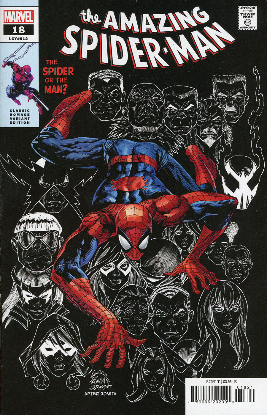 Amazing Spider-Man Vol 6 #18 Cover B Variant Ryan Stegman Classic Homage Cover (Dark Web Tie-In)