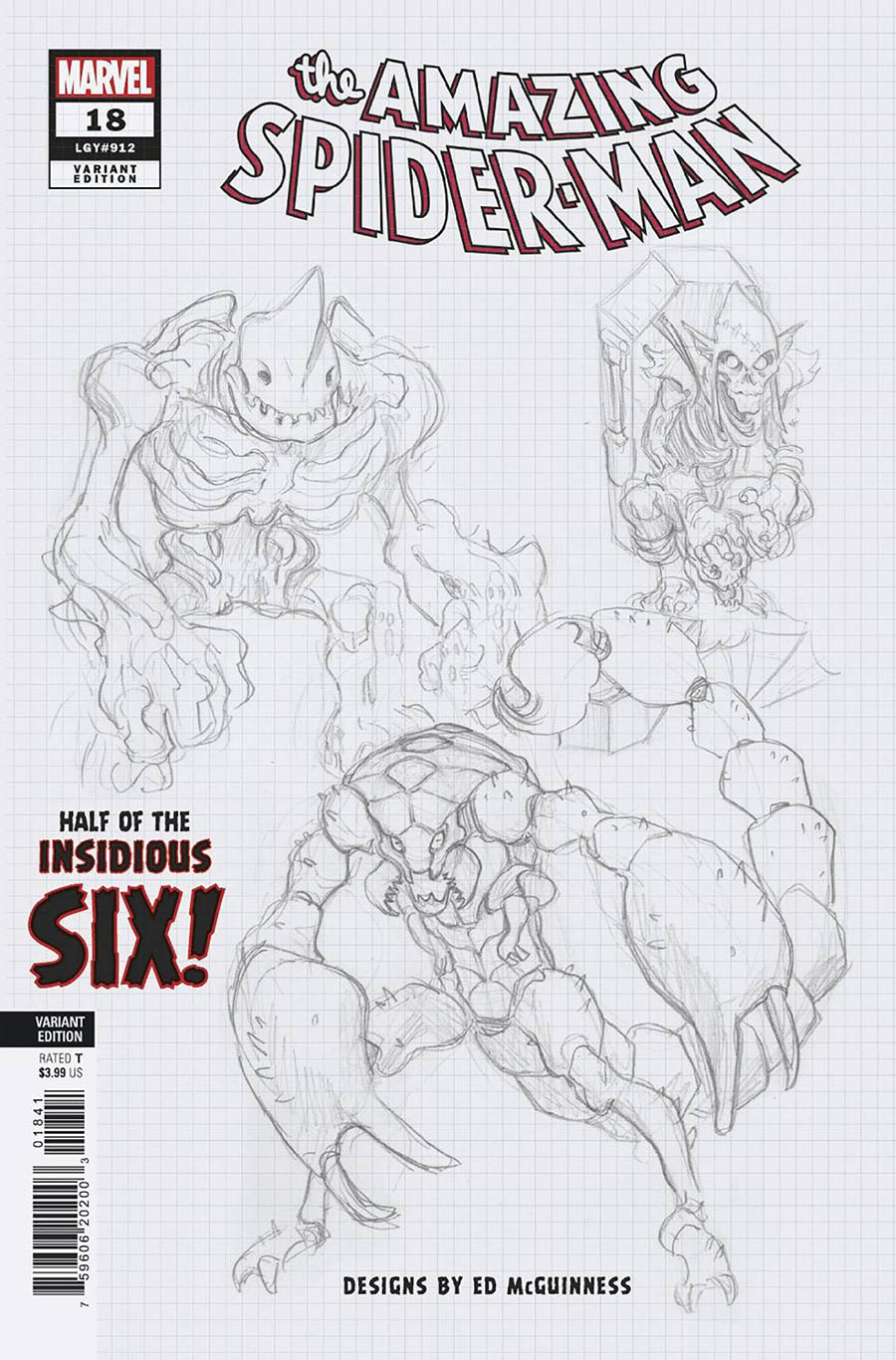 Amazing Spider-Man Vol 6 #18 Cover C Variant Ed McGuinness Design Cover (Dark Web Tie-In)