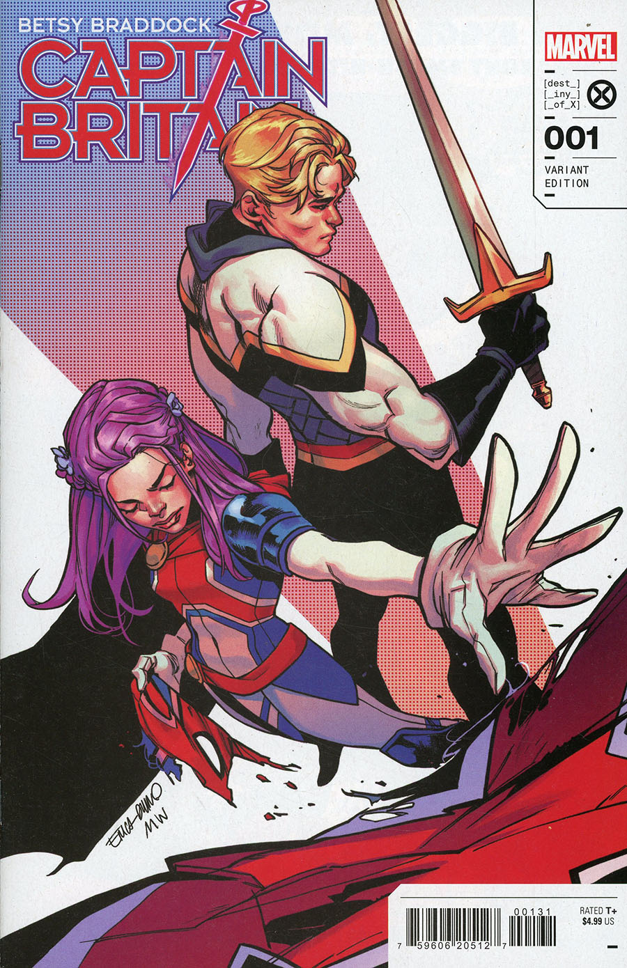 Betsy Braddock Captain Britain #1 Cover B Variant Erica DUrso Cover