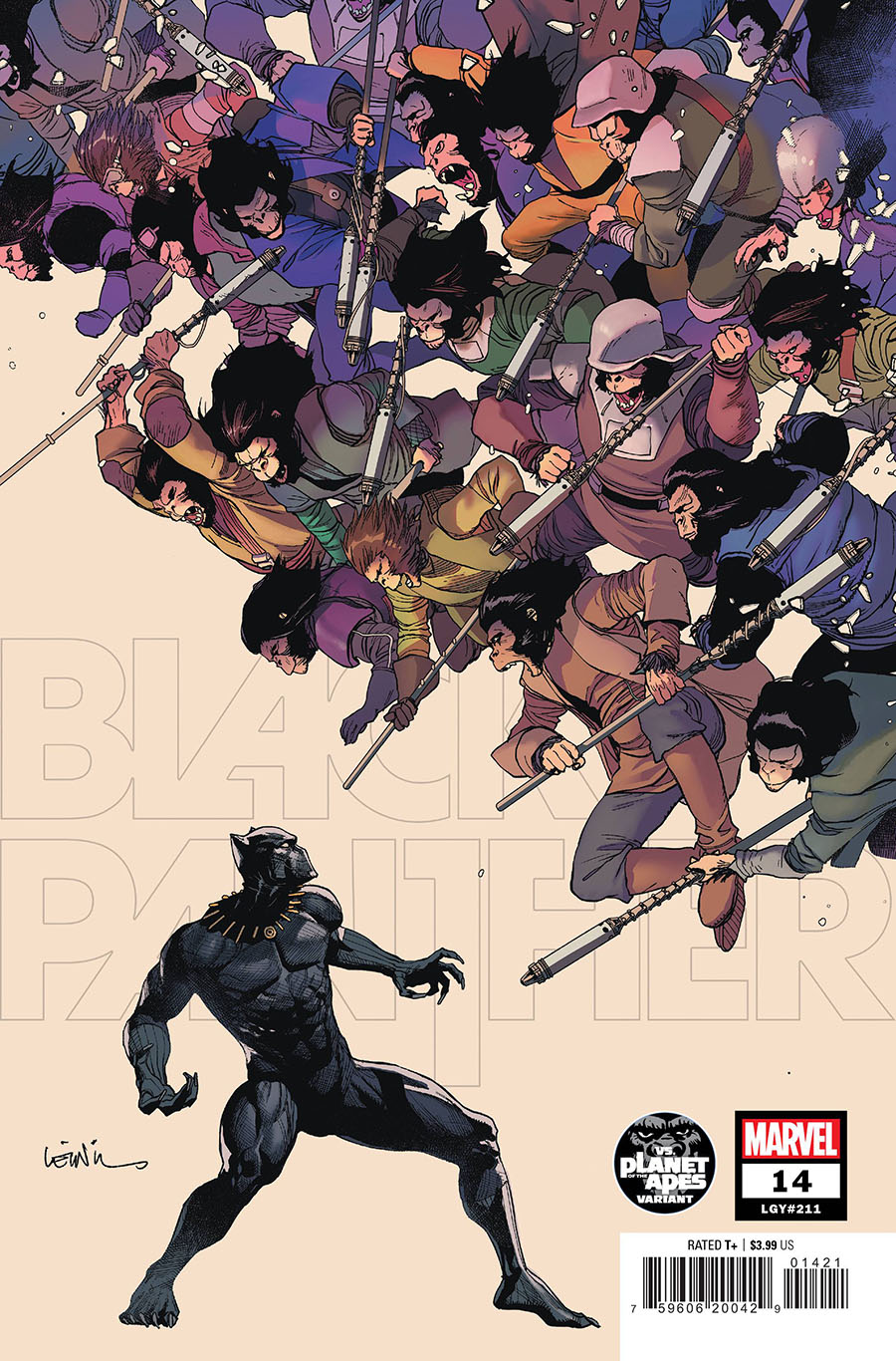 Black Panther Vol 8 #14 Cover B Variant Leinil Francis Yu Planet Of The Apes Cover