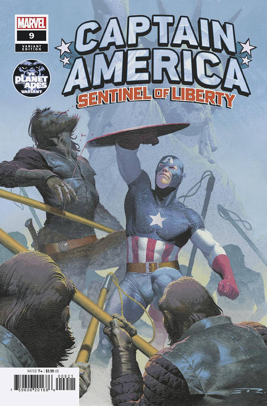 Captain America Sentinel Of Liberty Vol 2 #9 Cover B Variant Esad Ribic Planet Of The Apes Cover