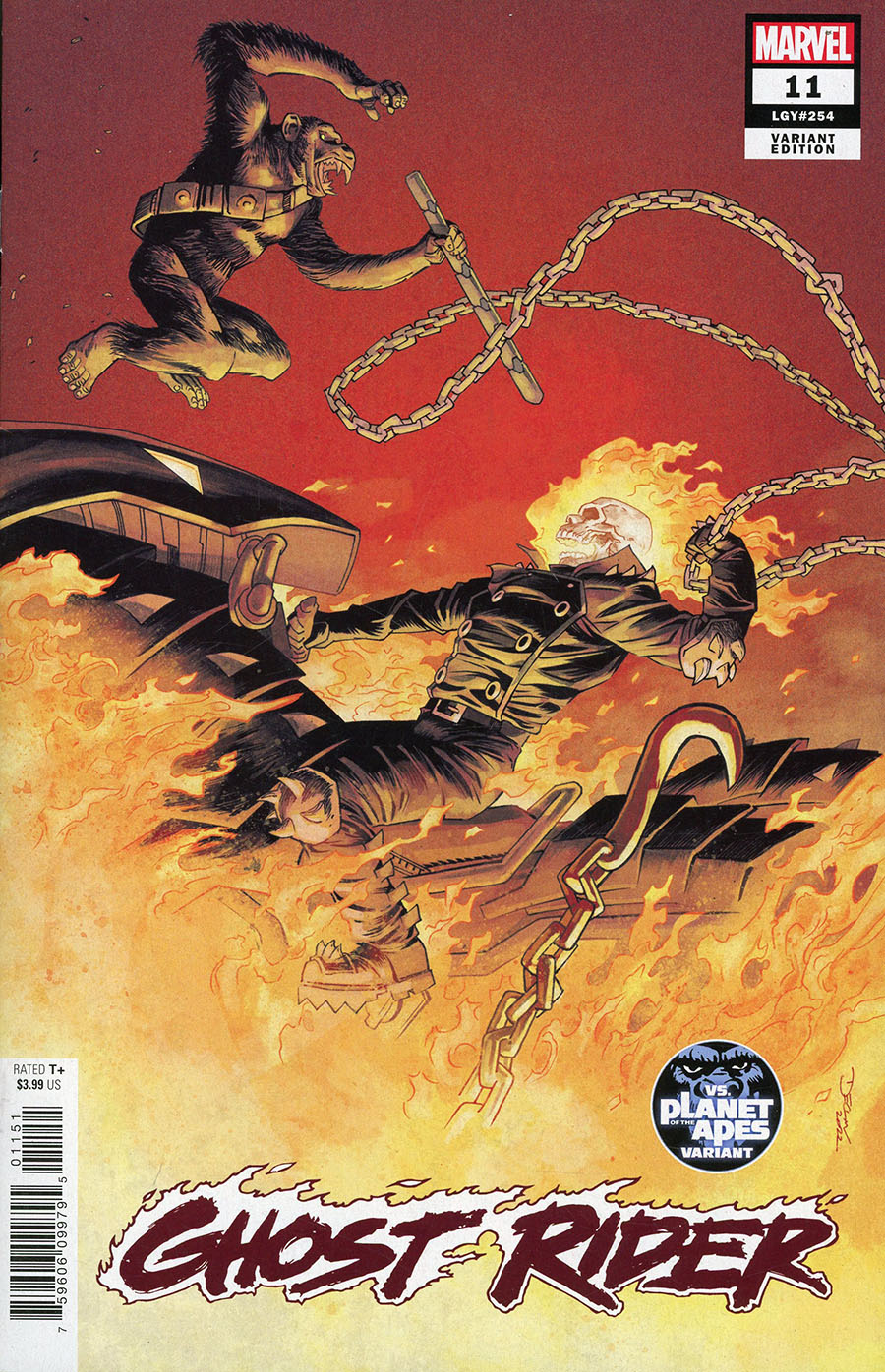 Ghost Rider Vol 9 #11 Cover B Variant Declan Shalvey Planet Of The Apes Cover