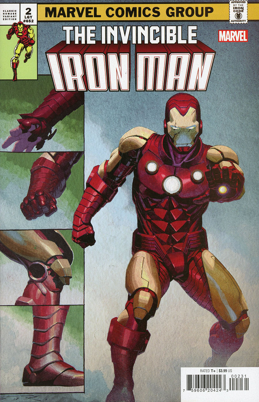 Invincible Iron Man Vol 4 #2 Cover C Variant Esad Ribic Classic Homage Cover
