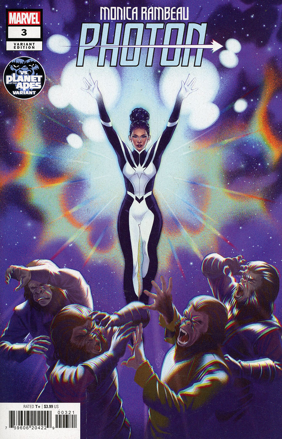 Monica Rambeau Photon #3 Cover B Variant Betsy Cola Planet Of The Apes Cover