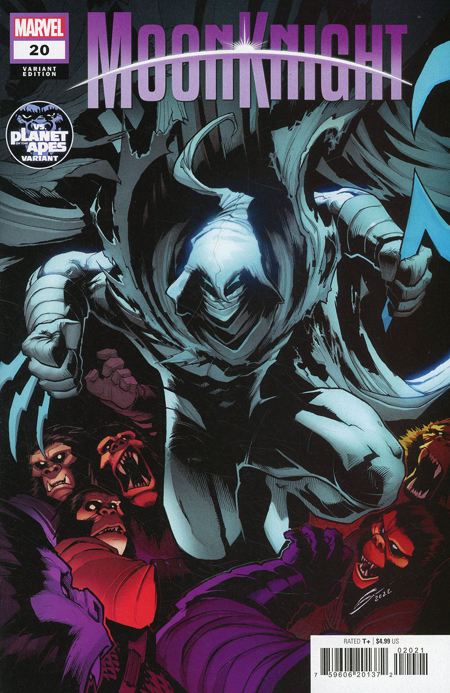 Moon Knight Vol 9 #20 Cover C Variant Gerardo Sandoval Planet Of The Apes Cover