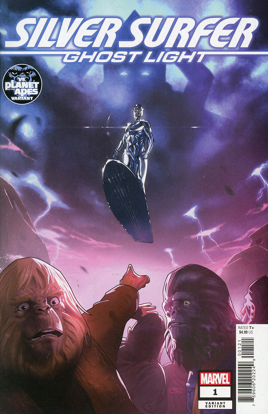 Silver Surfer Ghost Light #1 Cover B Variant Taurin Clarke Planet Of The Apes Cover