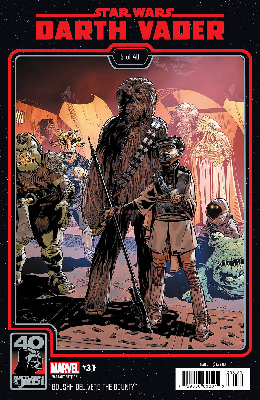 Star Wars Darth Vader #31 Cover C Variant Chris Sprouse Return Of The Jedi 40th Anniversary Cover