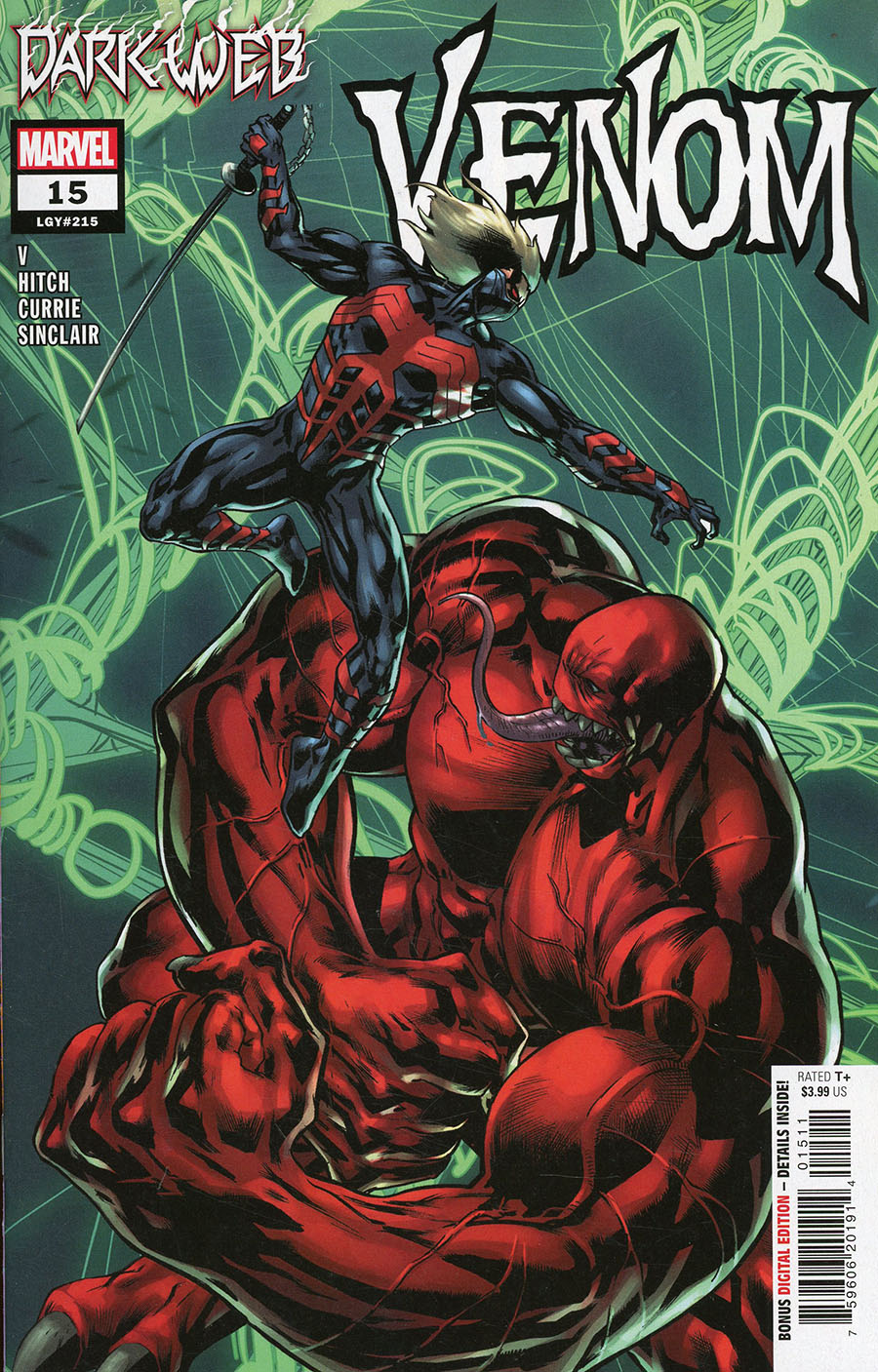 Venom Vol 5 #15 Cover A Regular Bryan Hitch Cover (Dark Web Tie-In)