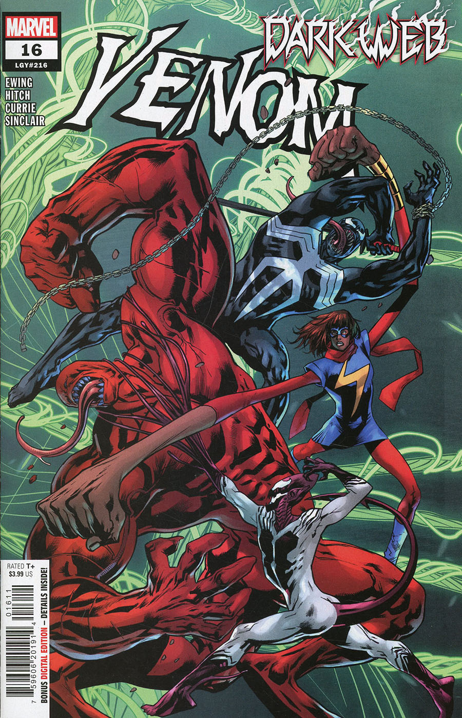 Venom Vol 5 #16 Cover A Regular Bryan Hitch Cover (Dark Web Tie-In)