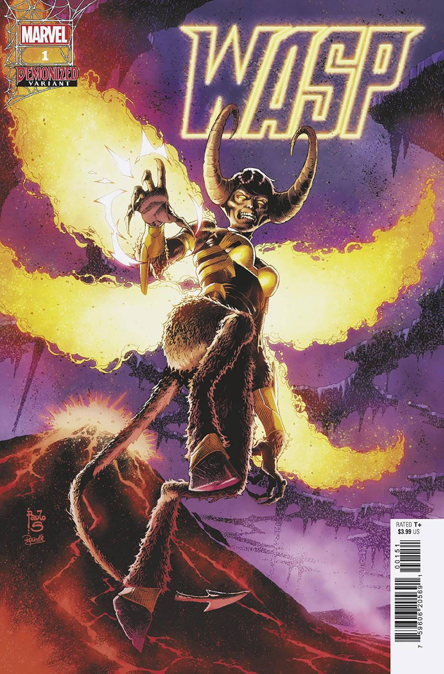 Wasp #1 Cover B Variant Paulo Siqueira Demonized Cover