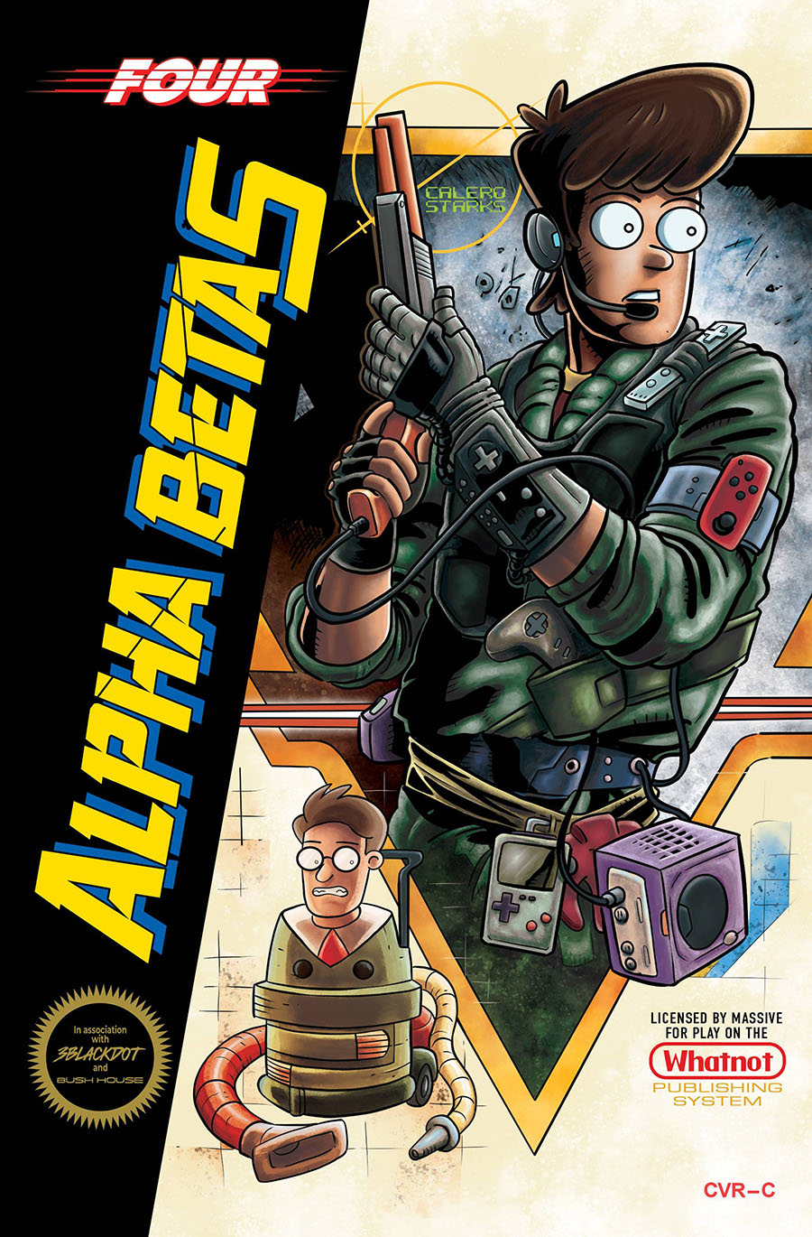 Alpha Betas #4 Cover C Variant Michael Calero Metal Gear Video Game Homage Cover
