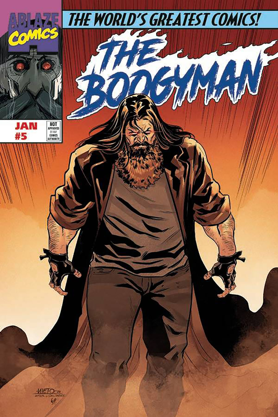 Boogyman #5 Cover C Variant Carlos Nieto Ghost Rider 90 Parody Cover