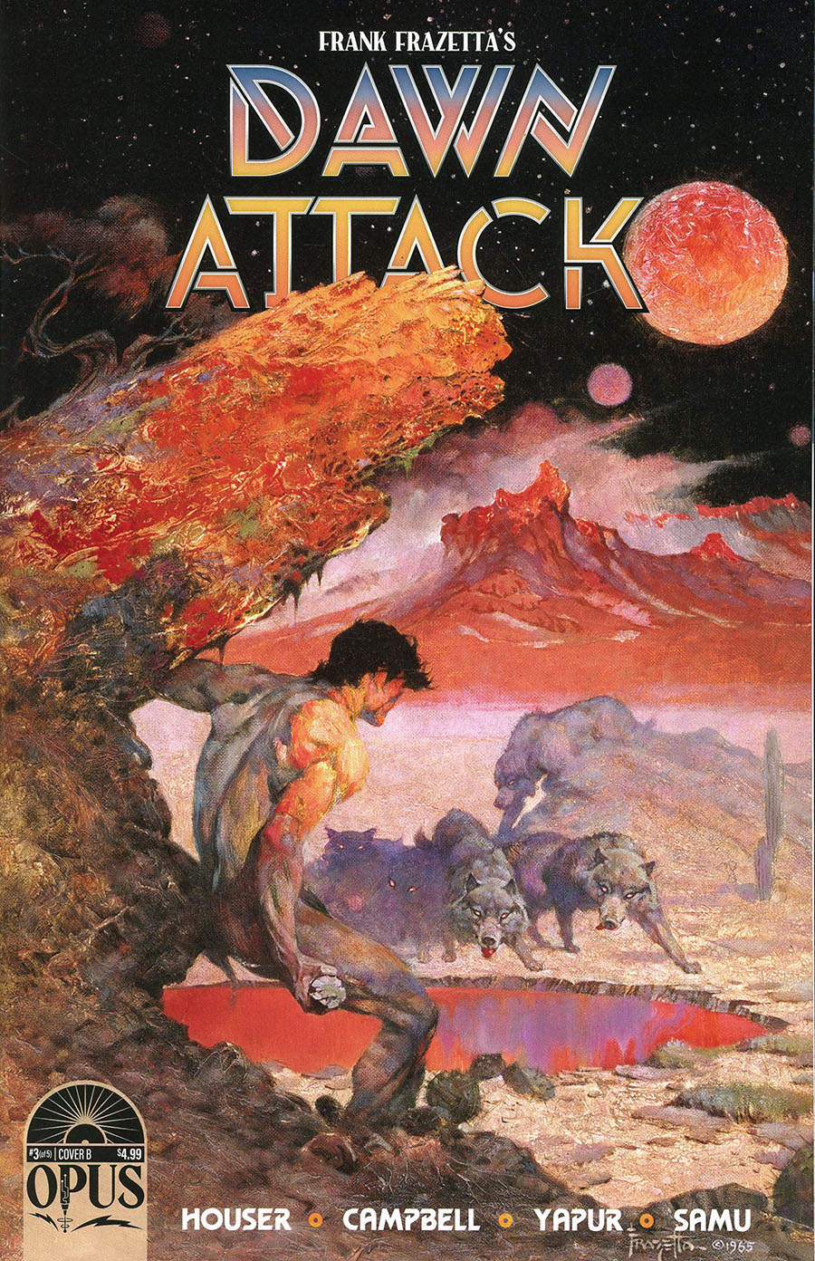 Frank Frazettas Dawn Attack #3 Cover B Variant Frank Frazetta Cover