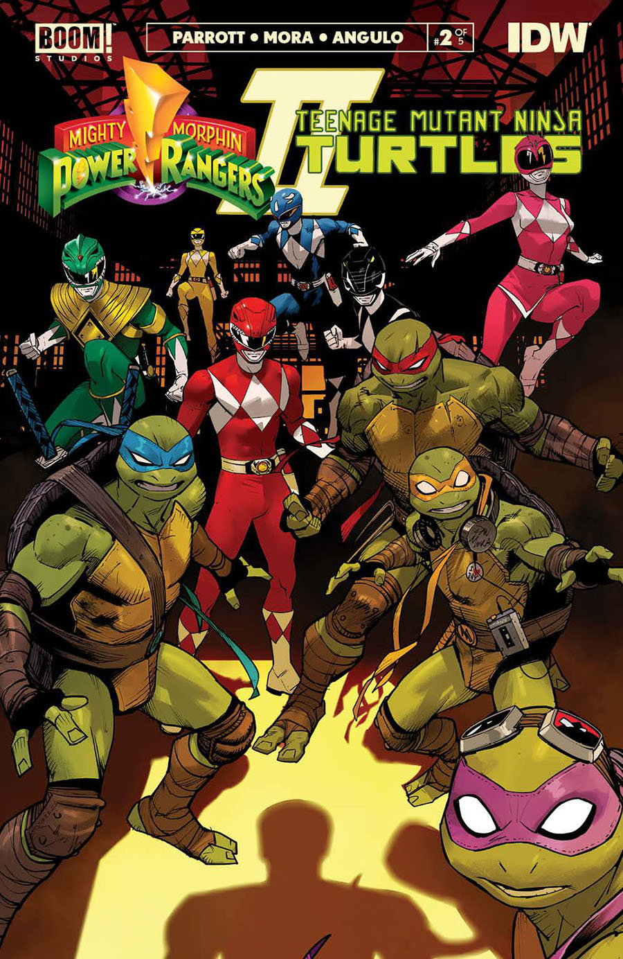 Mighty Morphin Power Rangers Teenage Mutant Ninja Turtles II #2 Cover A Regular Dan Mora Cover