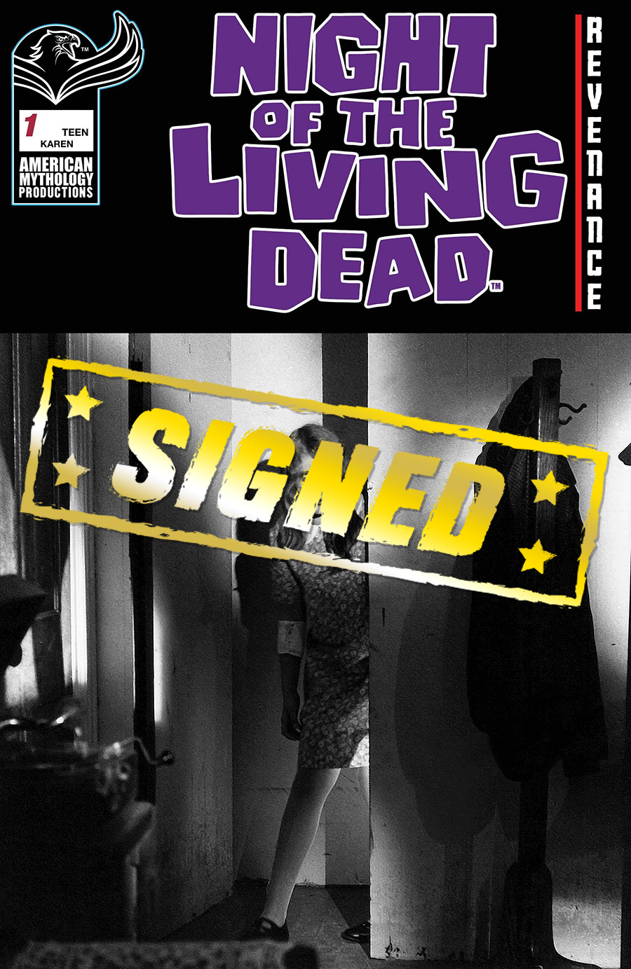 Night Of The Living Dead Revenance #1 Cover H Variant Karen Photo Cover Signed By Kyra Schon