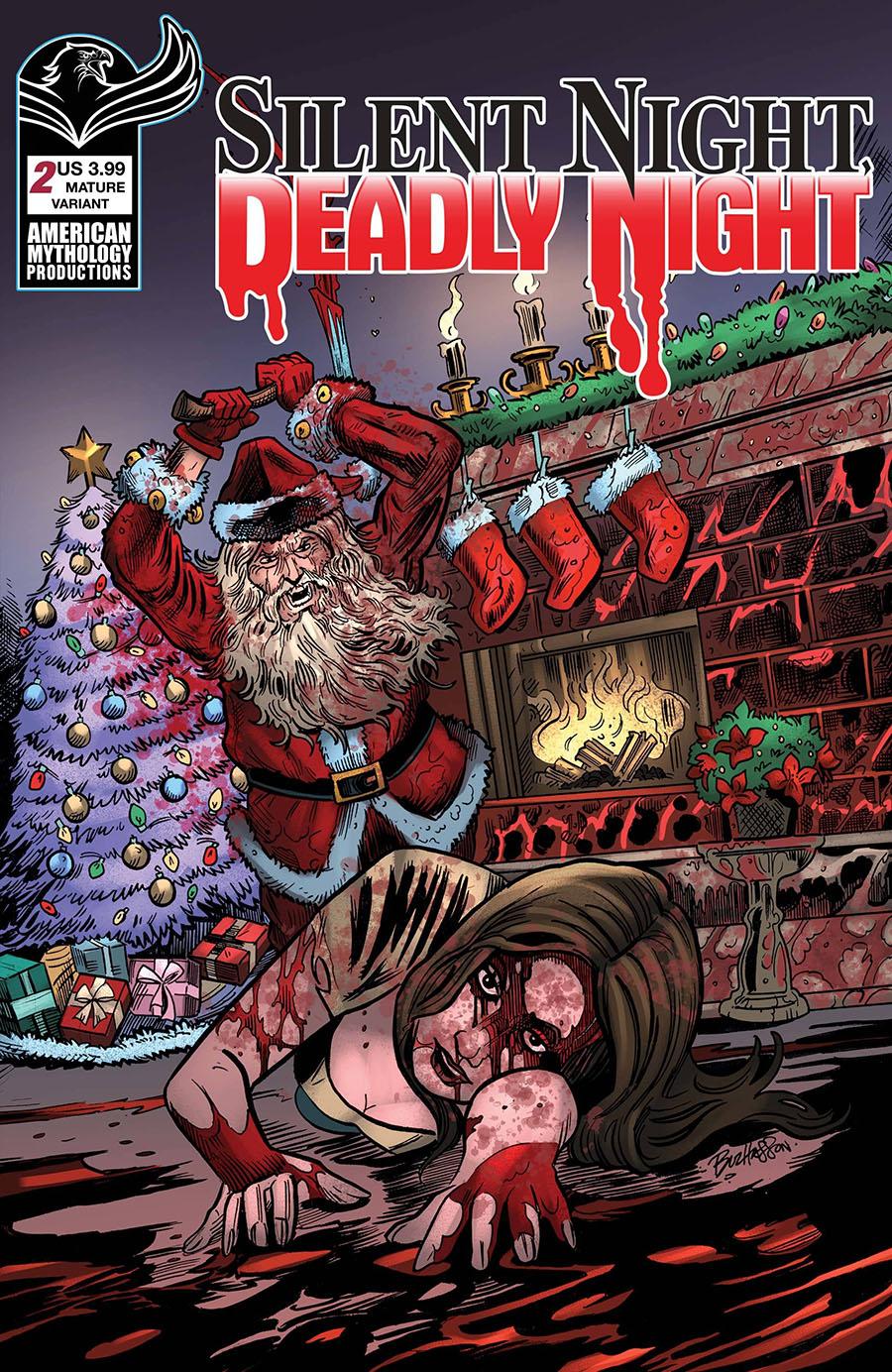 Silent Night Deadly Night #2 Main Cover B Variant Buz Hasson & Ken Haeser Cover