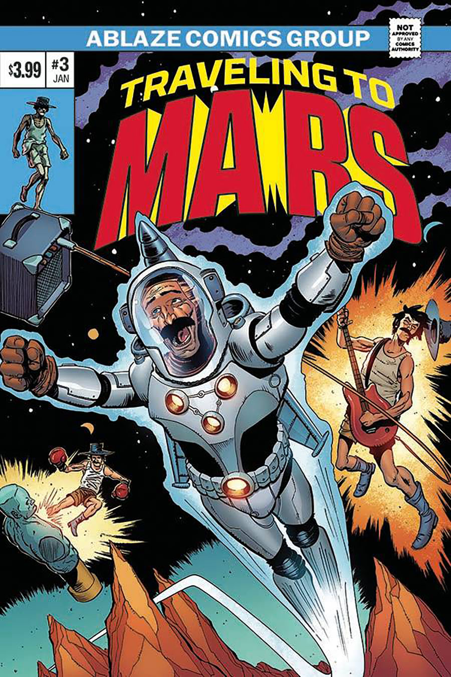 Traveling To Mars #3 Cover D Variant Brent McKee Nova 1 Parody Cover