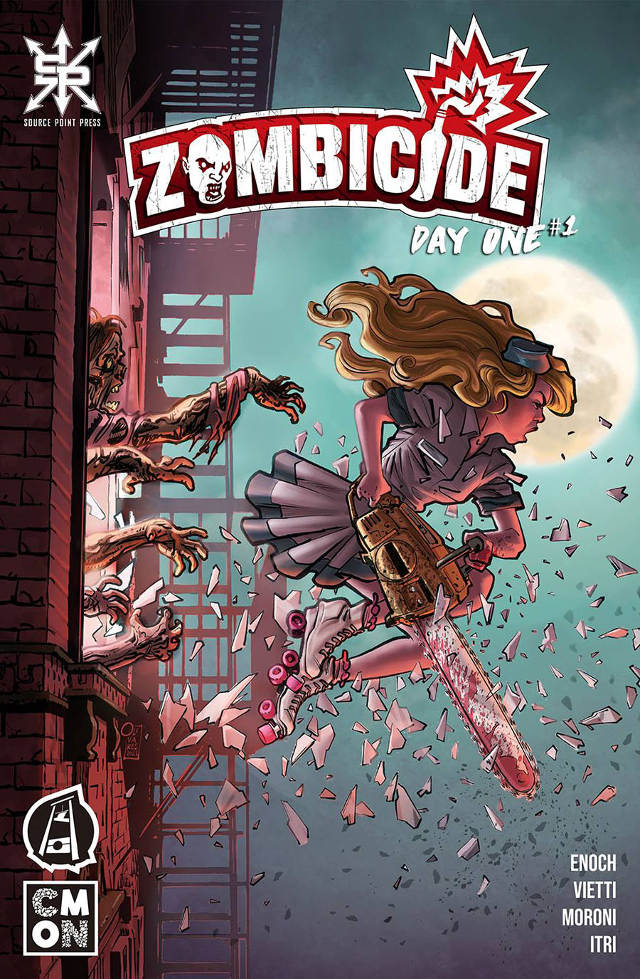 Zombicide Day One #1 Cover B Variant Giancarolo Olivares & Tarek Moutran Cover