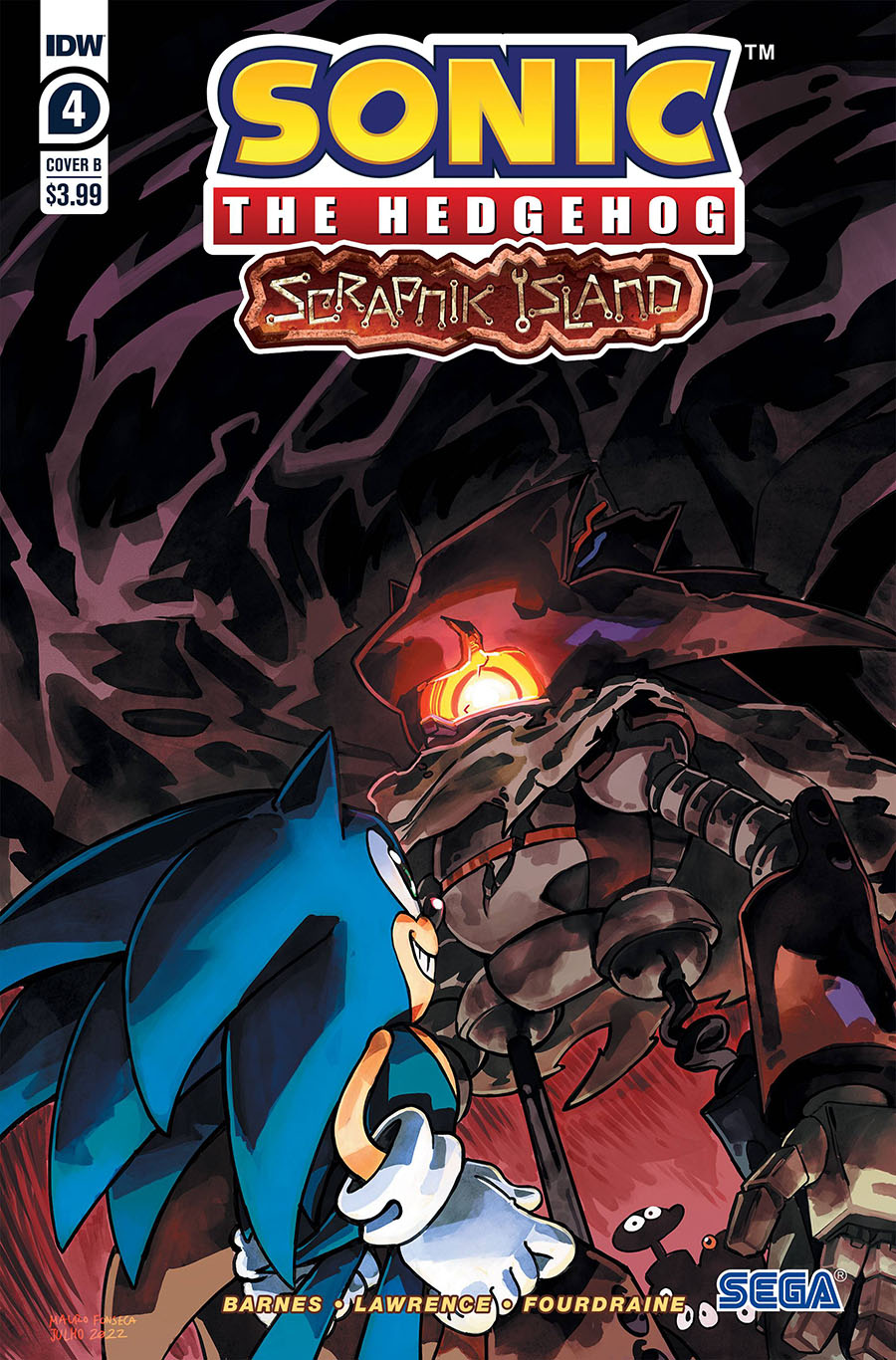 Sonic The Hedgehog Scrapnik Island #4 Cover B Variant Mauro Fonseca Cover