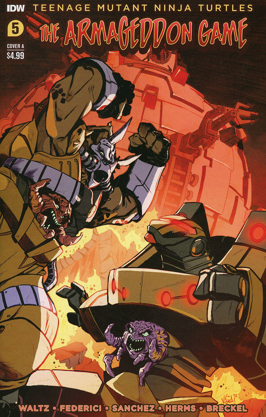Teenage Mutant Ninja Turtles Armageddon Game #5 Cover A Regular Vincenzo Federici Cover