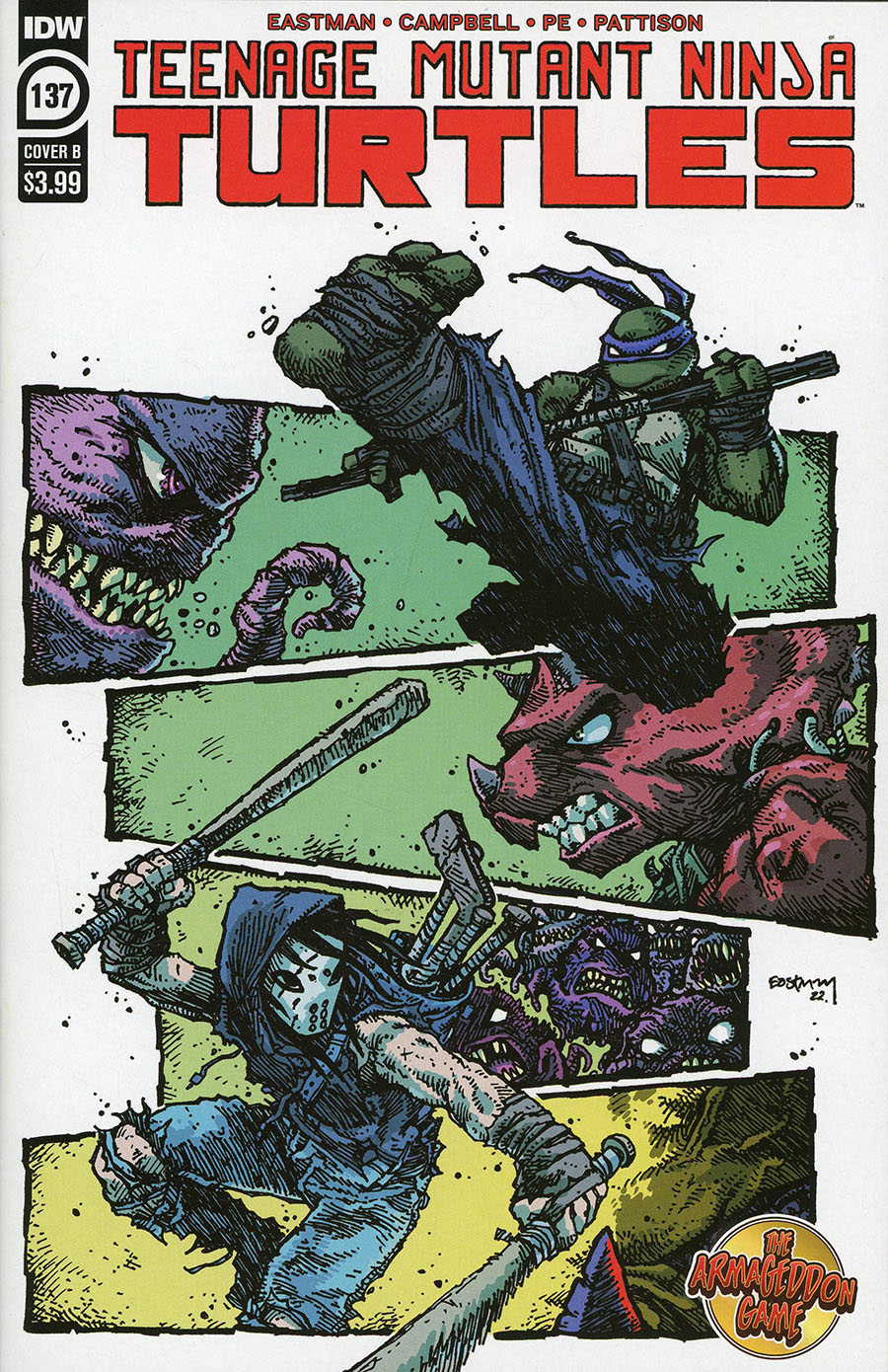 Teenage Mutant Ninja Turtles Vol 5 #137 Cover B Variant Kevin Eastman & Sophie Campbell Cover