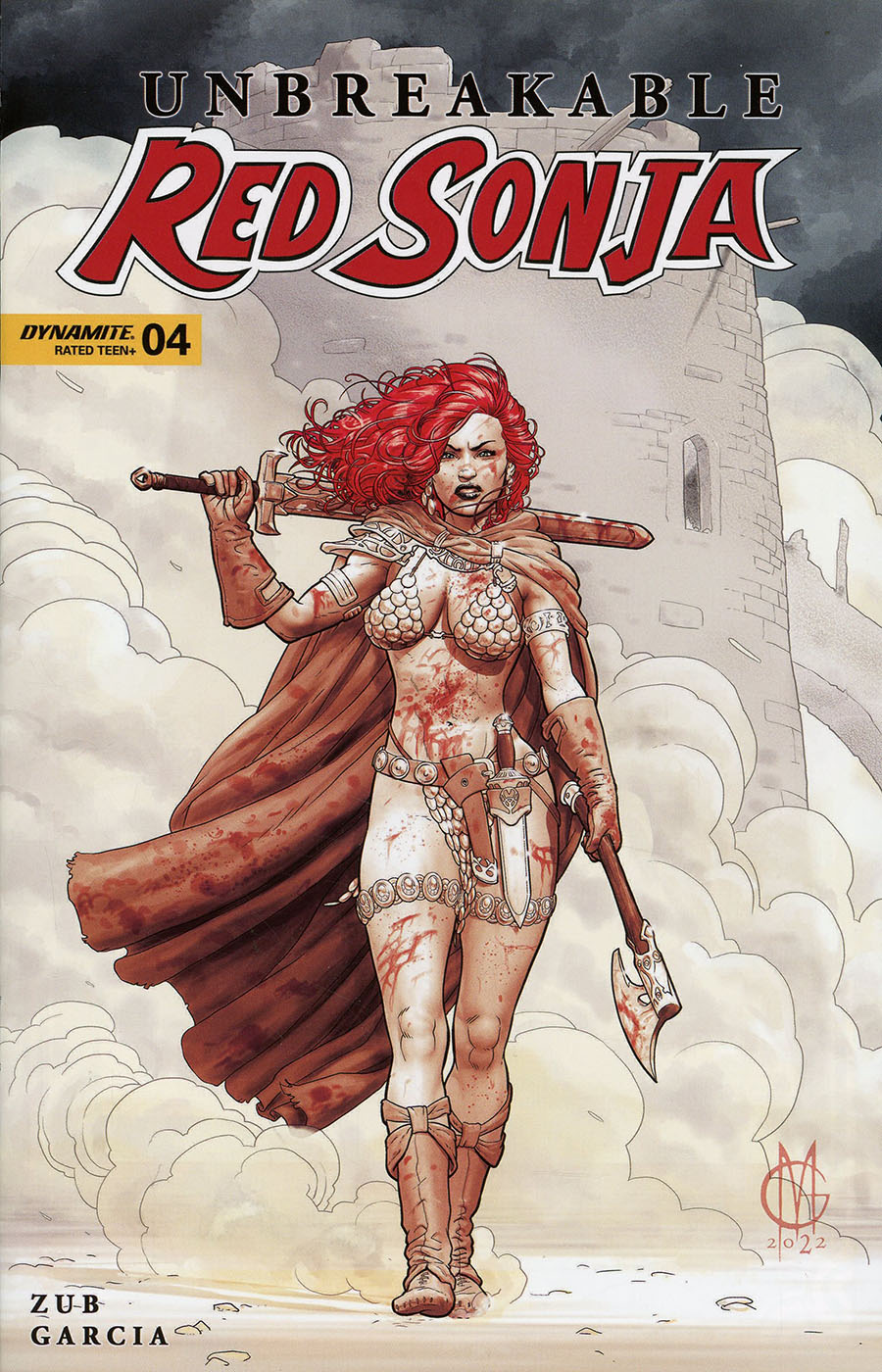 Unbreakable Red Sonja #4 Cover C Variant Giuseppe Matteoni Cover