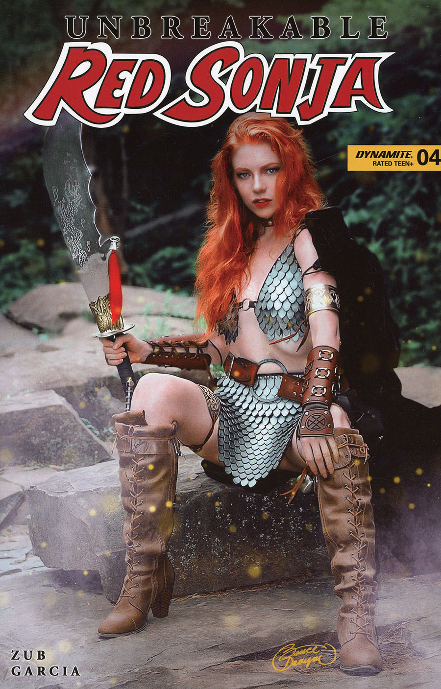 Unbreakable Red Sonja #4 Cover E Variant Augusta Monroe Cosplay Photo Cover
