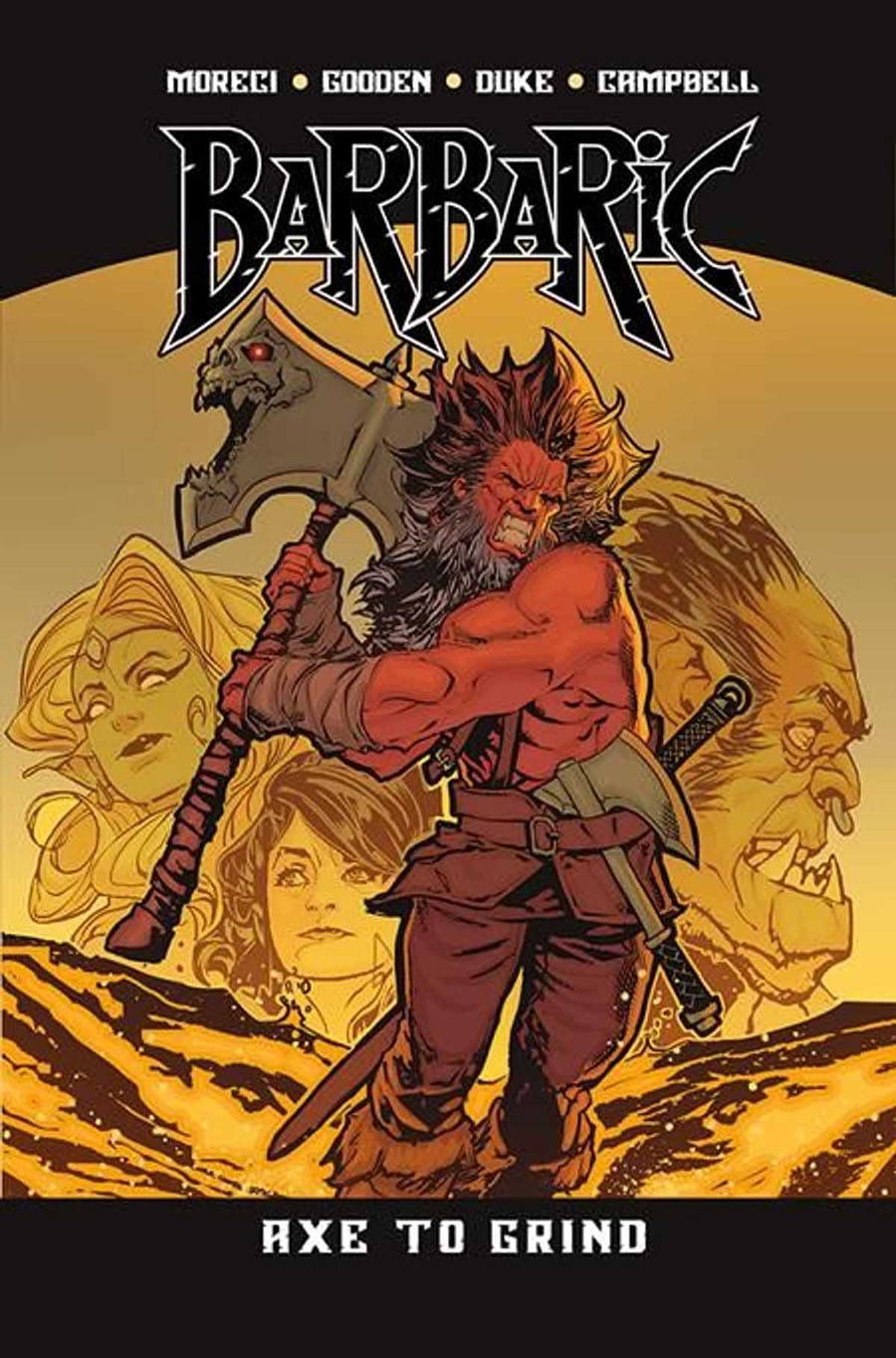 Barbaric Vol 2 Axe To Grind TP Direct Market Exclusive Nathan Gooden Variant Cover