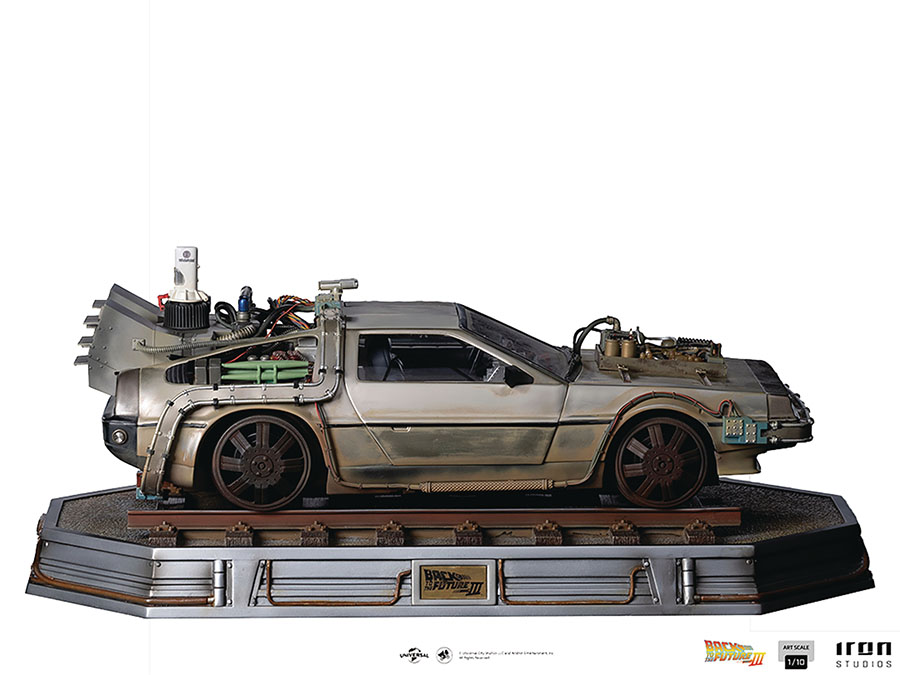 Back To The Future Part III Delorean Art Scale 1/10 Scale Statue Regular Edition