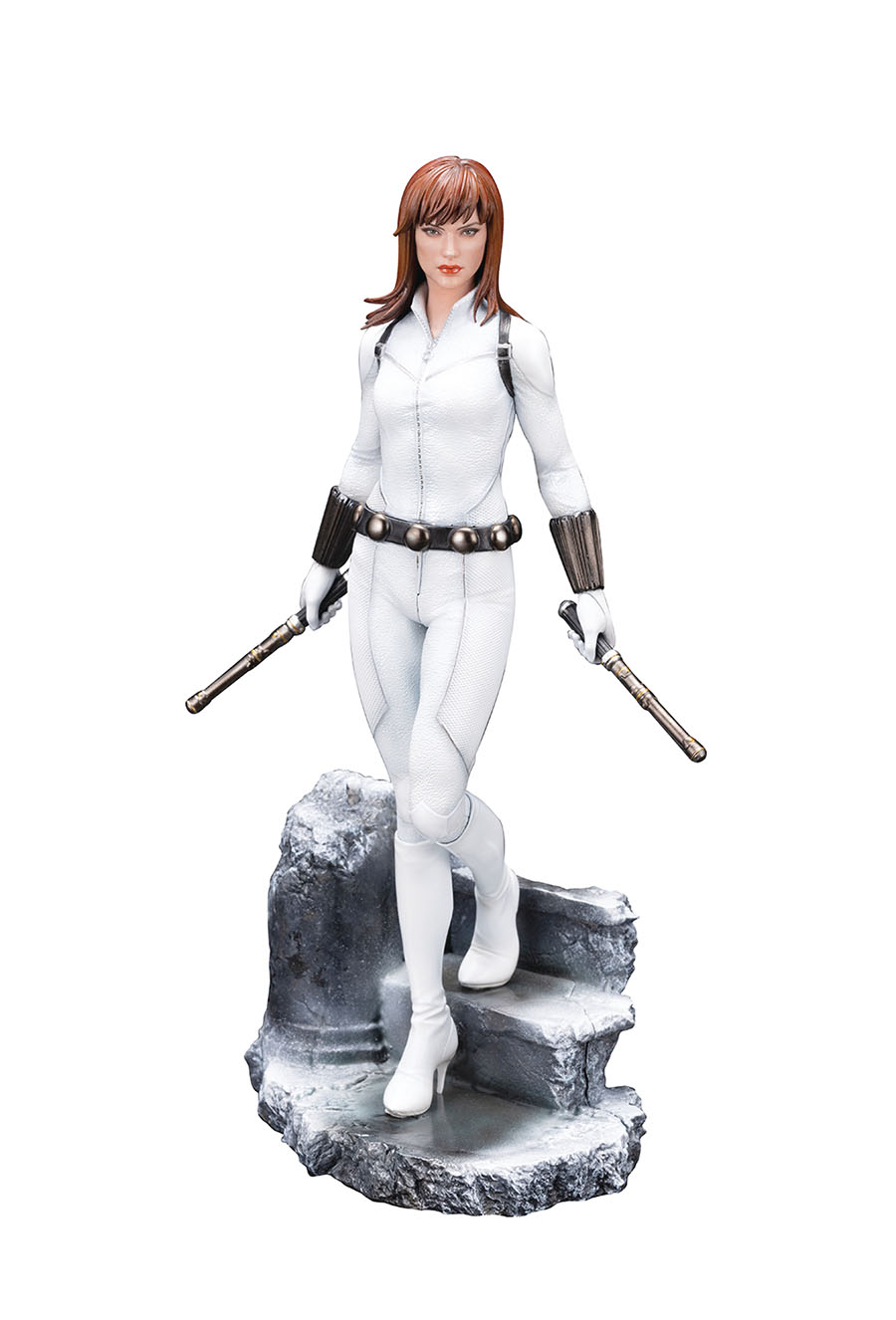 Marvel Black Widow White Costume Previews Exclusive ARTFX Premier Statue