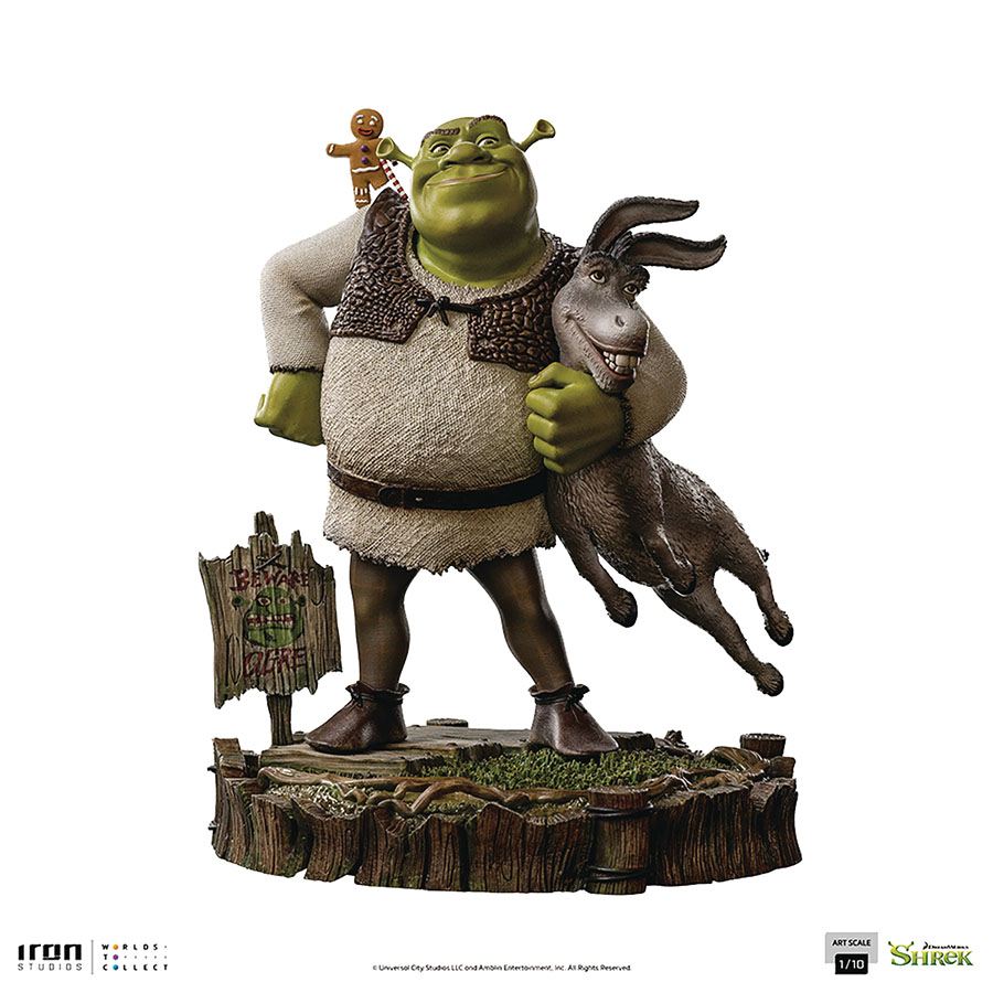 Shrek Shrek Donkey & Gingerbread Man Deluxe Art Scale 1/10 Scale Statue