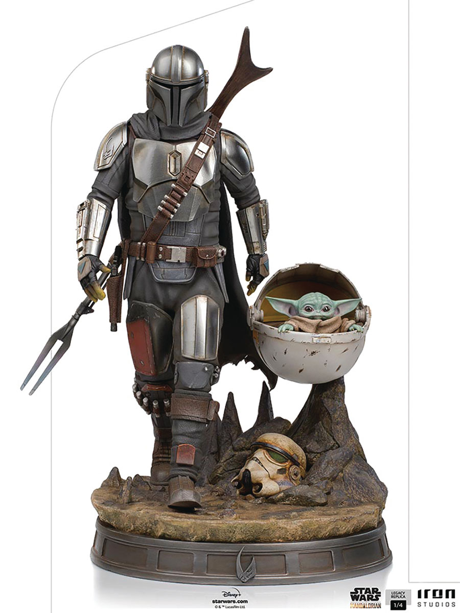 Star Wars The Mandalorian The Mandalorian & The Child 1/4 Scale Legacy Replica Statue