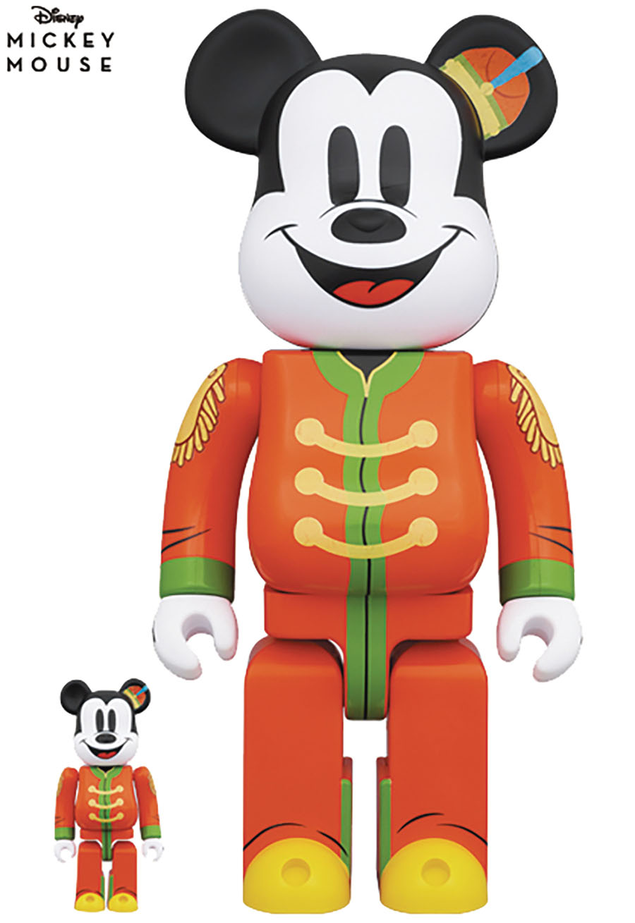 Mickey Mouse Band Concert 100 Percent & 400 Percent 2-Pack Bearbrick