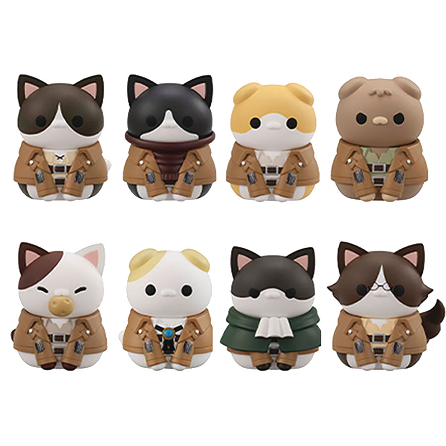 Attack On Tinyan Scout Regiment Danyan Trading Figure Blind Mystery Box 8-Piece Display