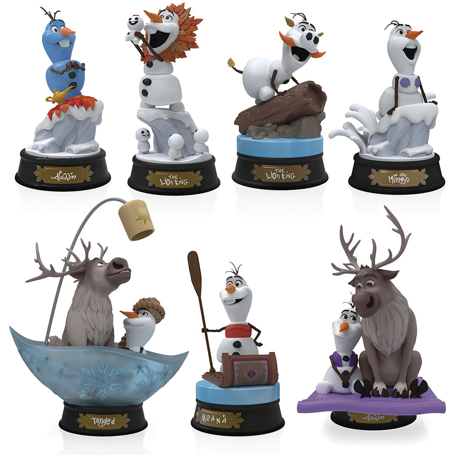 Frozen Mini Diorama Stage 002 Olaf Presents Mini Figure Blind Mystery Box 6-Piece Display