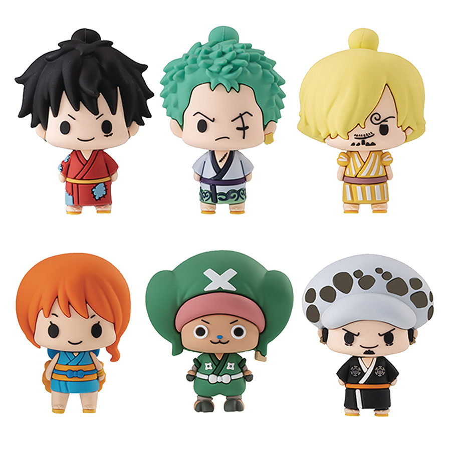 One Piece Wano Country Chokorin Mascot 6-Piece Mini Figure Set