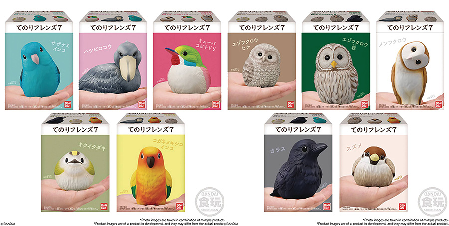 Tenori Friends 7 Birds Shokugan Friends Mini Figure Blind Mystery Box
