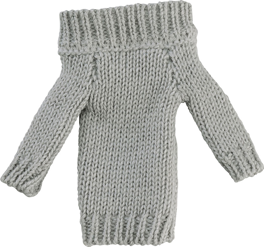 Figma Styles Chiaki With Off-The-Shoulder Sweater Dress Accessory - Gray Sweater