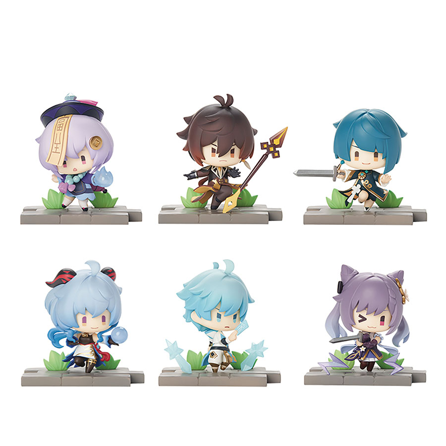 Genshin Impact Liyue Battle Scene Collection 6-Piece Figure Set