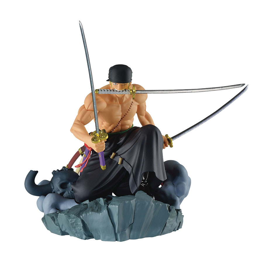 One Piece Dioramatic Roronoa Zoro Figure Anime Version
