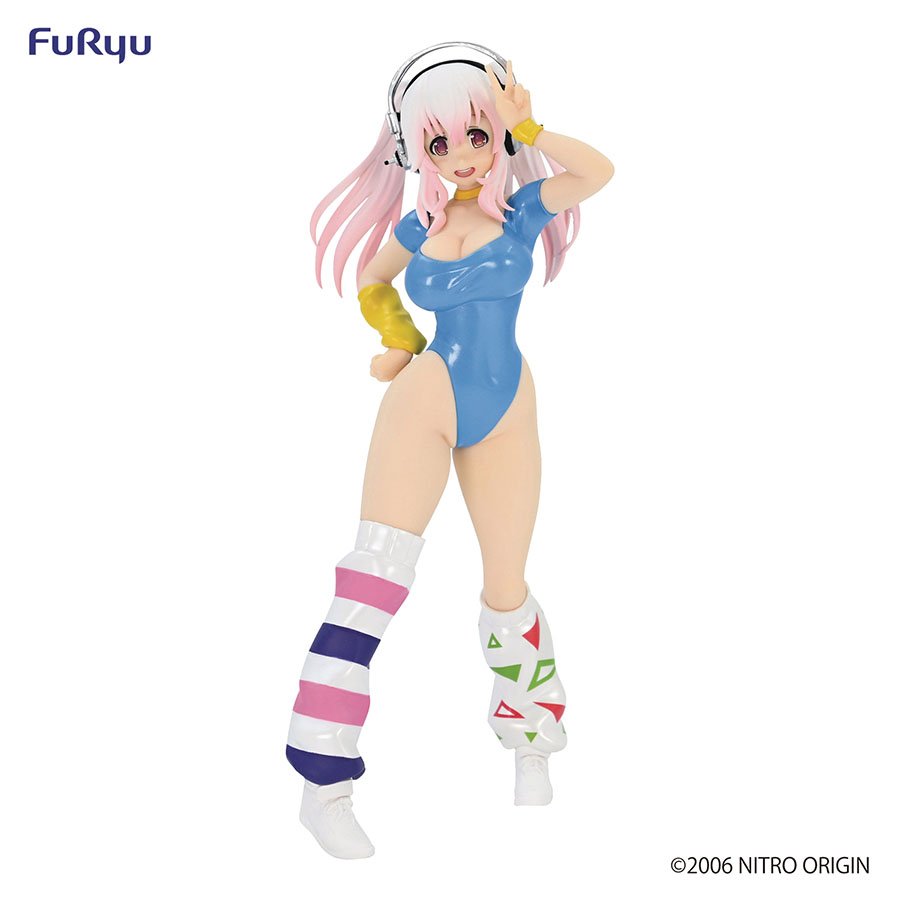 Super Sonico 80s Another Color Concept Figure - Blue