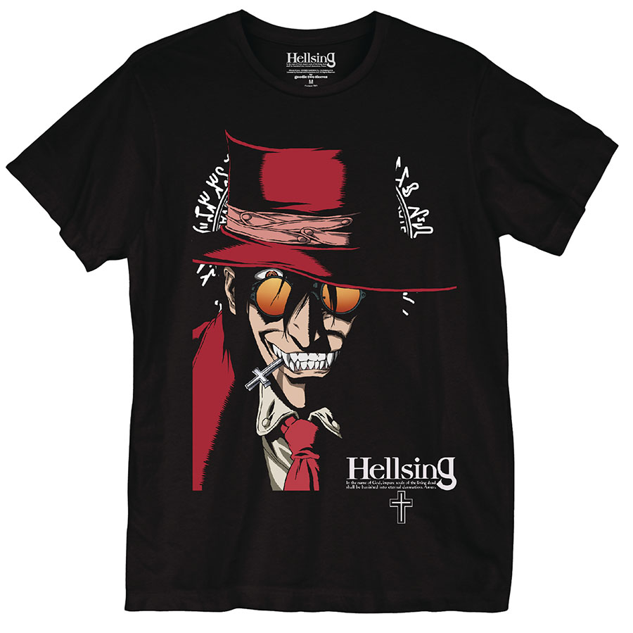 Hellsing Alucard Magic Circle Black T-Shirt Large
