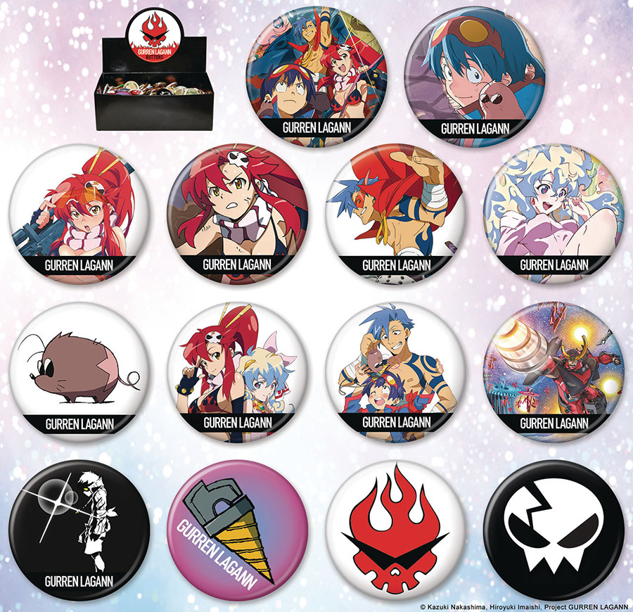 Gurren Lagann Button 144-Count Assortment Case