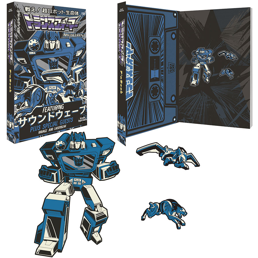 Transformers Soundwave Noir Pin Set