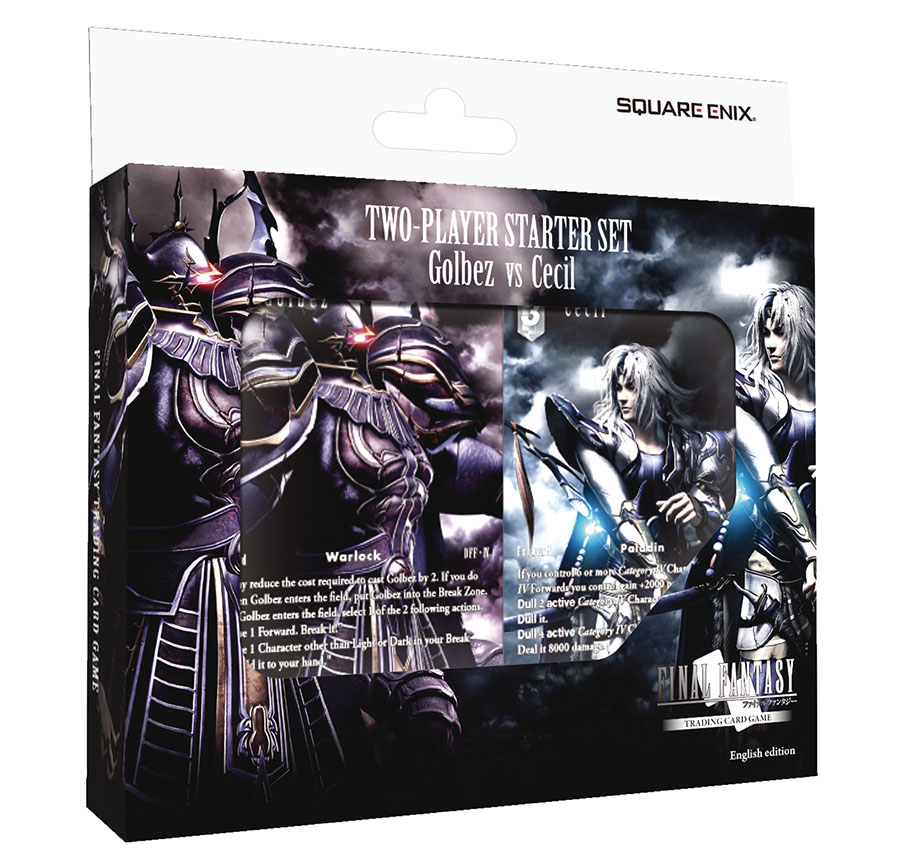 Final Fantasy TCG Golbez vs Cecil Starter Set 6-Piece Display