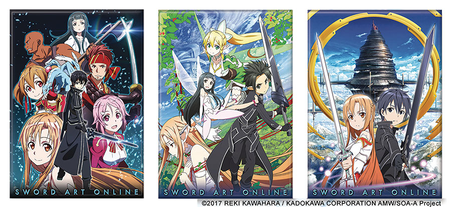 Sword Art Online Season 1 Magnet 18-Count Assortment Case