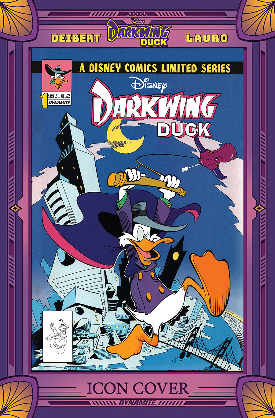 Darkwing Duck Vol 3 #1 Cover H Incentive John Blair Moore Modern Icon 1991 Variant Cover